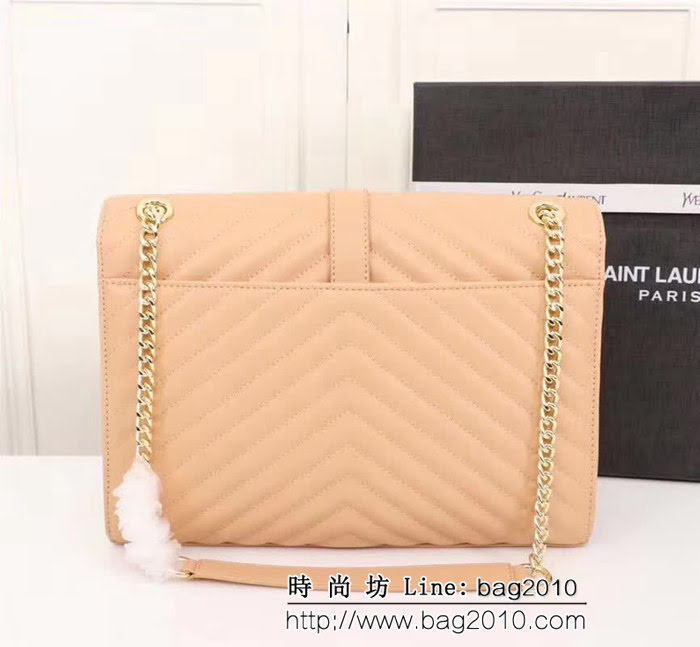 YSL聖羅蘭 經典款 互扣式金屬YSL標誌 原版南非皮肩背包 26588 YAS1333